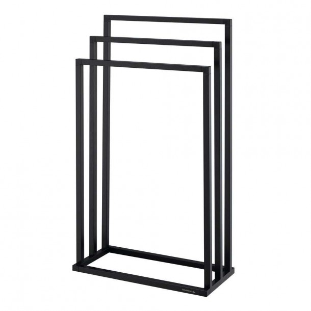Κρεμάστρα-Πετσετοθήκη Μεταλλική 45x21x84εκ.Tube Black Sealskin 800198