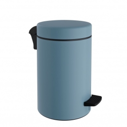 Καλάθι Απορριμμάτων 10lt-Φ20x37εκ. Soft Close Ανοξείδωτο Matte Ciel Pam & Co 2037-923