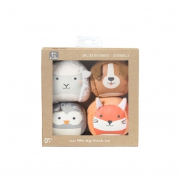 Μπαλάκι Ζωάκι Σετ 4τμχ Dooballs Farm Little Big Friends BTL303495