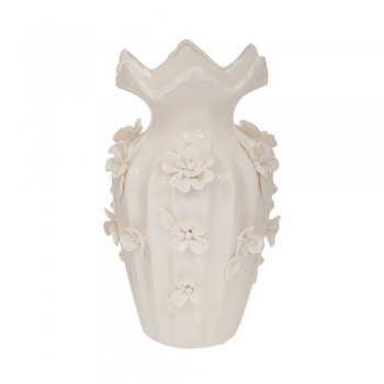 Βάζο Κεραμικό Λευκό 16x26εκ. iliadis 91533