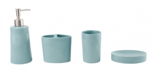 Σετ Μπάνιου 4τμχ Κεραμικό Bliss Aqua Matte 2435946