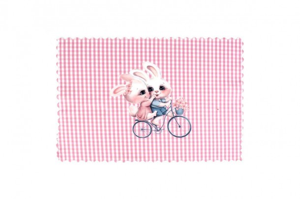 Σουπλά Παιδικό Polyester 35x50εκ. Best Friends 34 Ροζ DimCol