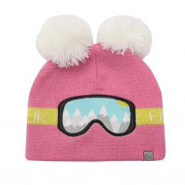 Σκουφάκι Πλεκτό 2-6 Ετών Γυαλιά Του Σκι Ροζ FlapjackKids FJKKT789