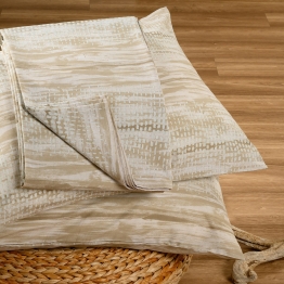 Σετ Σεντόνι Με 1 Μαξιλαροθήκη Polycotton Ημίδιπλο Με Λάστιχο 120x200+32εκ. Fuji Mocca Casual Line Mini Melinen 20004835