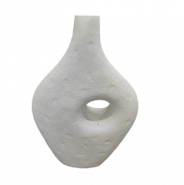 Επιδαπέδιο Βάζο Fiberclay Λευκό ESPIEL 20x40x73εκ. LOF101