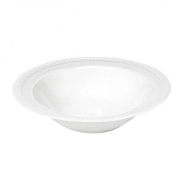 Σαλατιέρα Κεραμική Chloe Λευκή ESPIEL 27x6,5εκ. RRF204K1