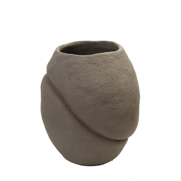 Βάζο Τσιμεντένιο Γκρι ESPIEL 25x25x30εκ. RAH104