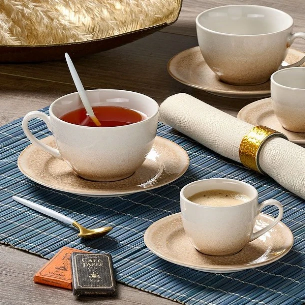 Φλυτζάνι Τσαγιού 230ml In-glaze Stoneware Mars Beige-Brown CRYSPO TRIO 25.097.16