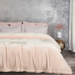 Κουβέρτα Fleece Υπέρδιπλη 220x240εκ. Blankets 1185 Ροζ Das Home
