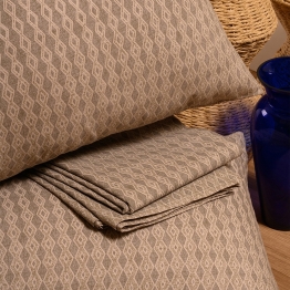 Σετ Σεντόνι Με Μαξιλαροθήκη Polycotton Μονό Με Λάστιχο 100x200+32εκ. Tundra Beige Casual Line Mini Melinen 20003690