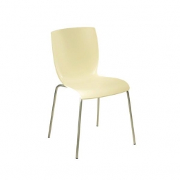 Καρέκλα Μεταλλική-Πλαστική Μπεζ Mio J&M Home 47x50x80εκ. ISI046/1B