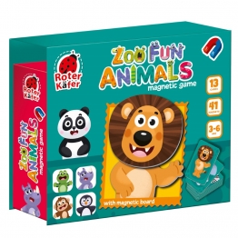 Επιτραπέζιο Μαγνητικό Παιχνίδι Zoo Fun Animals Roter Kafer RK2030-06