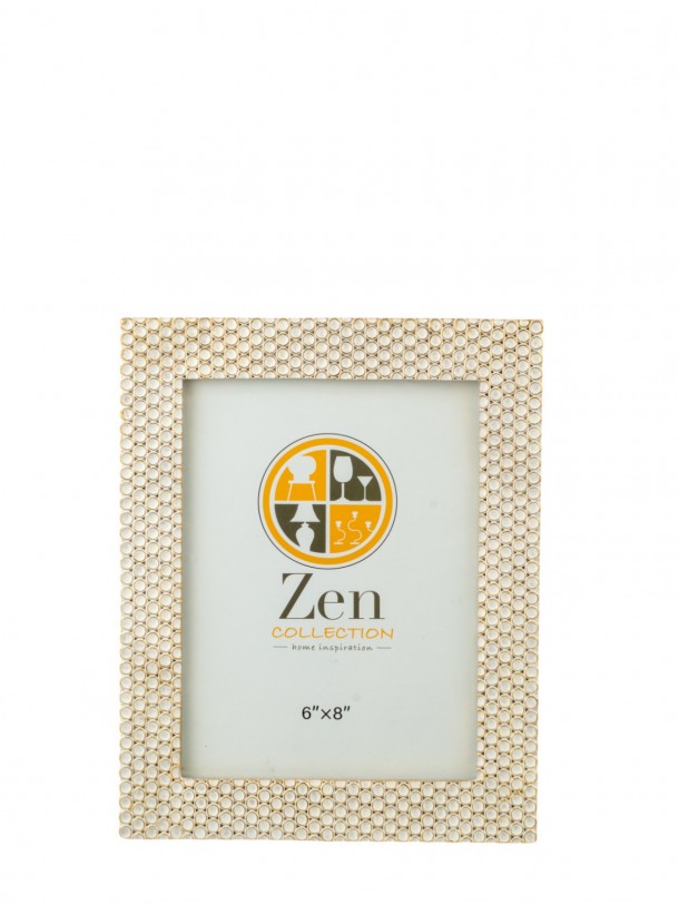 Κορνίζα Polyester Λευκή-Χρυσή 15x20εκ. Zen Collection 25.2.50682