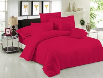 Σεντόνι Μεμονωμένο Polycotton Μονόχρωμο Μονό 170x270εκ. Le Blanc Cherry