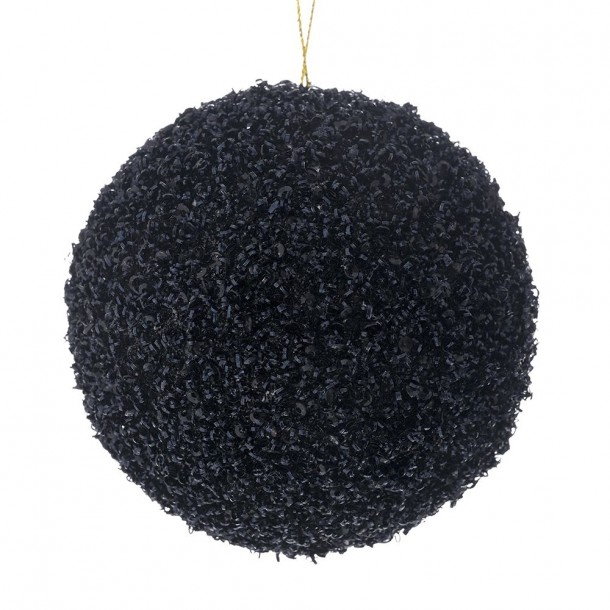 Μπάλα Polyfoam Μαύρη Glitter 12εκ. iliadis 83527