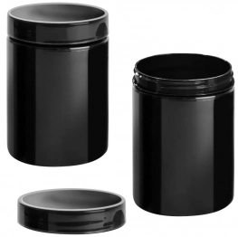 Δοχείο Αποθήκευσης Πλαστικό Μαύρο 8,5x12εκ. Homie 80-2129