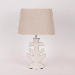 Φωτιστικό Επιτραπέζιο Κεραμικό-Υφασμάτινο Κρεμ 25x7x40εκ. ESTHETI 814-50006