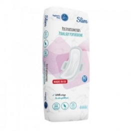 Σερβιέτες 10τμχ Λοχείας Με Φτερά SLIM Akuku A0069