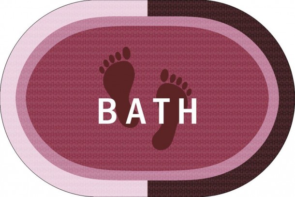 Ταπέτο Μπάνιου Αντιολισθητικό Polyester 50x70εκ. Bath Rotten Apple DimCol