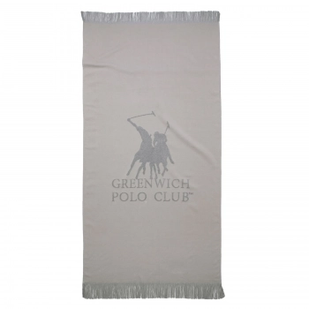 Πετσέτα Θαλάσσης Βαμβακερή 80x170εκ. Essential 3778 Γκρι Greenwich Polo Club