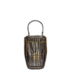 Φανάρι Bamboo Με Δοχείο Για Ρεσώ ESPIEL 10,5x16x22εκ. NAF103
