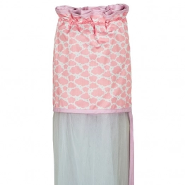 Κουνουπιέρα Λίκνου Nylon-Βαμβακερή 160x360εκ. Sheep Ροζ 85291