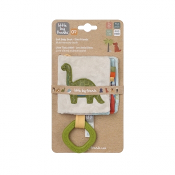 Βιβλιαράκι Μαλακό Διαδραστικό για Βρέφη Dino Little Big Friends BTL305093