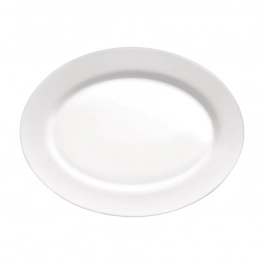 Πιατέλα Οβάλ Γυάλινη Toledo Λευκή 30x26,7x2,7εκ. Bormioli Rocco BR00400855
