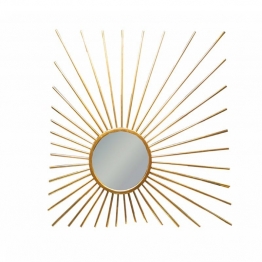 Καθρέπτης Τοίχου Μεταλλικός Χρυσός Art Et Lumiere 81x86εκ. 05841