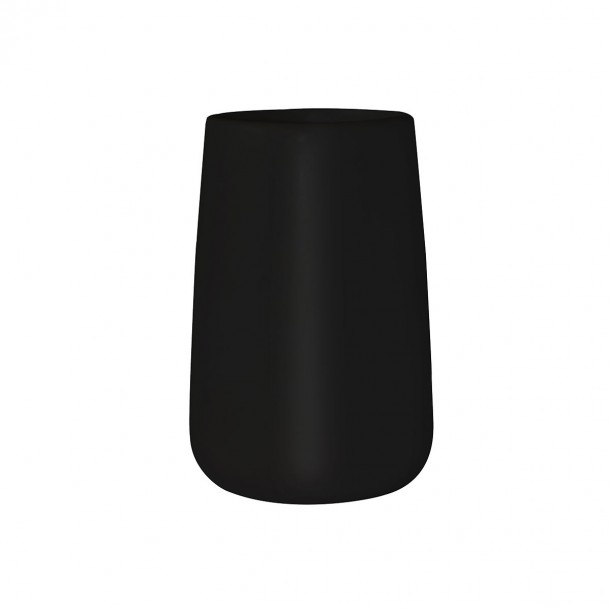  Ποτηροθήκη Πορσελάνης Μαύρη Bamboo Estia 8,7x8,7x13εκ. 02-4606