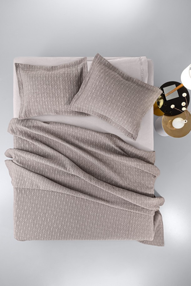Κουβέρτα Polycotton King 245x260εκ. Oasis Wenge Guy Laroche