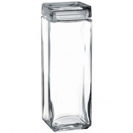 Βάζο Αποθήκευσης Γυάλινο Διάφανο ESPIEL 2500ml-10,8x10,8x31εκ. SP98666K1