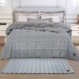 Χαλί Γούνινο Faux Fur 75x200εκ. Τρισδιάστατη Υφή Essential 3112 Γκρι Greenwich Polo Club