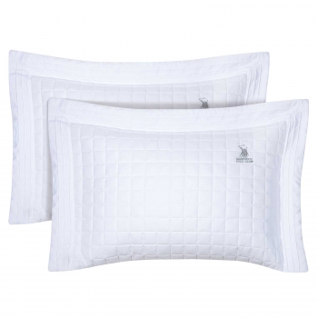 Ζεύγος Μαξιλαροθήκες Microfiber 50x70+8εκ. Classic 2354 Λευκό Greenwich Polo Club