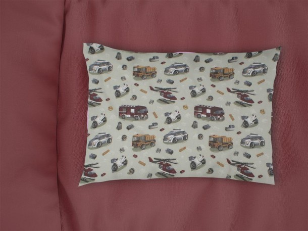 Μαξιλαροθήκη Παιδική Φανελένια 50x70εκ. Toys 47 Olive DimCol