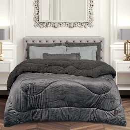 Κουβερτοπάπλωμα Flannel Μονό 160x220εκ. Essential 3956 Grey Greenwich Polo Club