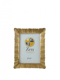 Κορνίζα Polyester Ασημί Με Γραμμές 13x18εκ. Zen Collection 25.12.51482