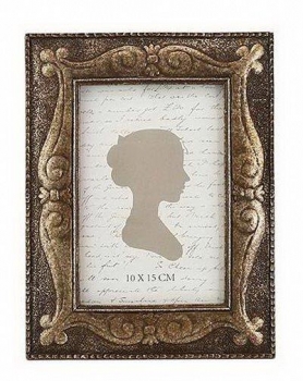 Κορνίζα Ξύλινη-Polyresin Αντικέ PAPSHOP 16x21εκ. KI62