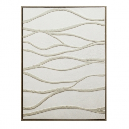 Πίνακας Καμβάς Mdf-Ps Plastic Λευκός-Μπεζ ESPIEL 60x80εκ. FAL310