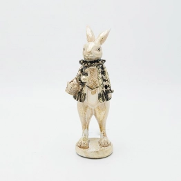 Πασχαλινός Διακοσμητικός Λαγός Polyresin 9x9,5x24,5εκ. ESTHETI 818-00009