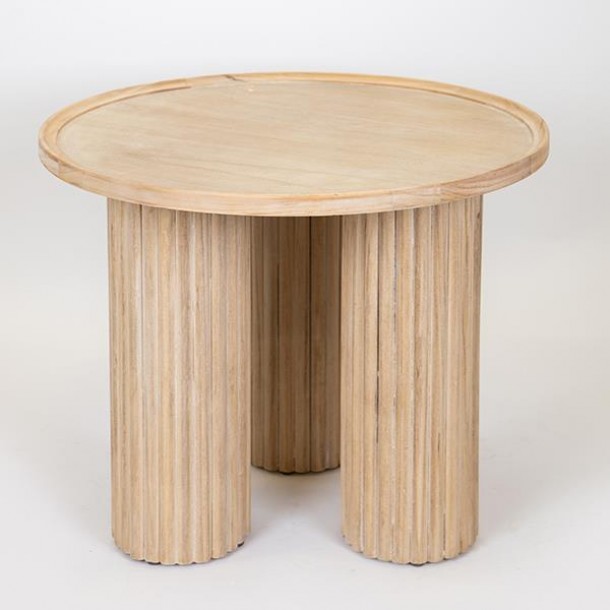 Τραπεζάκι Βοηθητικό Ξύλινο Natural 59,5x50,5εκ. ESTHETI 750-40515