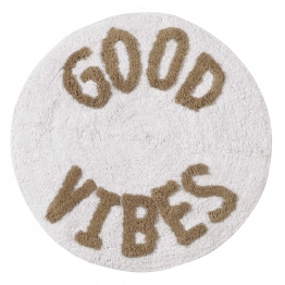 Ταπέτο Μπάνιου Βαμβακερό Φ60εκ. Bathmats 0679 Εκρού-Μπεζ Das Home