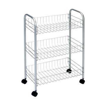Τρόλει 3 Θέσεων Lugano 41x26x64εκ. Metaltex 