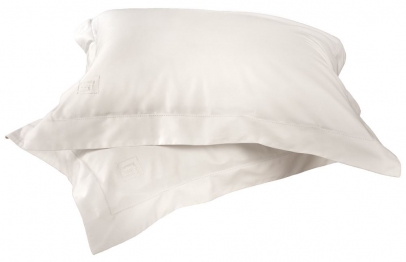 Ζεύγος Μαξιλαροθήκες Βαμβακοσατέν Oxford 52x72εκ. Silky Ivory Guy Laroche