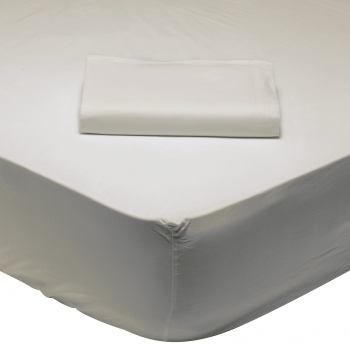 Σεντόνι Μεμονωμένο Βαμβακερό Υπέρδιπλο Με Λάστιχο 160x200+35εκ. Colour Best 1020 Ice Grey Das Home