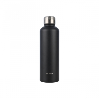 Θερμός-Μπουκάλι Ανοξείδωτο Flask Homely Midnight Black 500ml-7x7x23εκ. Estia 01-32555