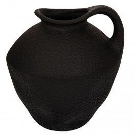 Διακοσμητικό Βάζο-Κανάτα Κεραμικό Μαύρο 21x19εκ. iliadis 88305
