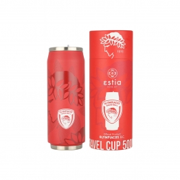 Θερμός-Ποτήρι Ανοξείδωτο Travel Cup Olympiacos BC Edition 500ml-7x7x19εκ. Estia 00-27117