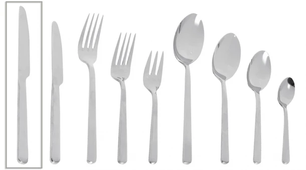 Μαχαίρι Φαγητού Ανοξείδωτο 18/0 Fortune ESPIEL 22,5εκ.-87gr CUS301K12