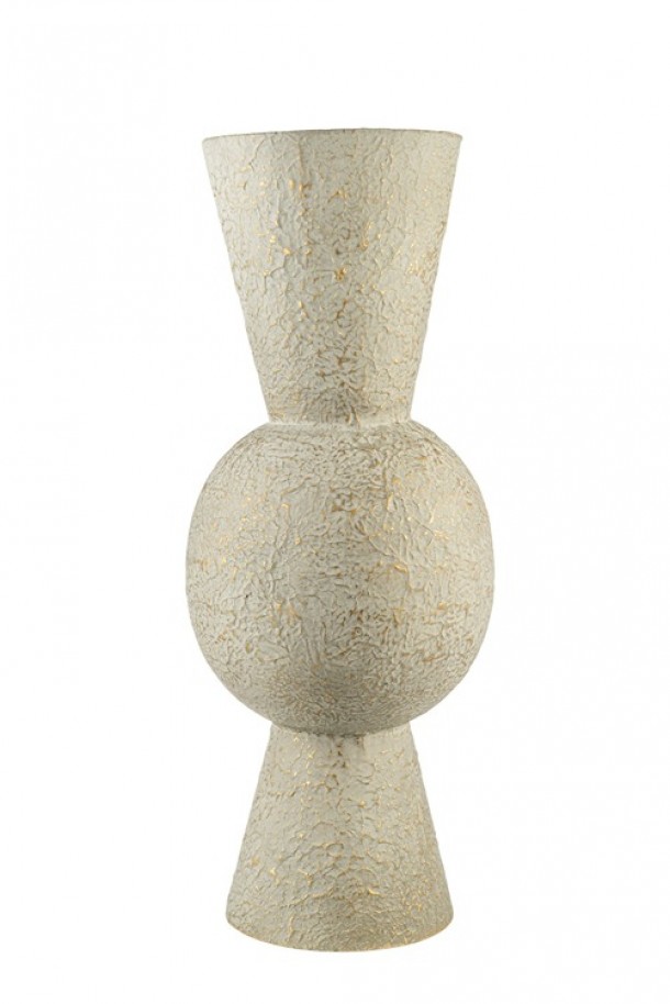 Βάζο Μεταλλικό Γρι-Χρυσό 20x50εκ. Zen Collection 26.1.52216